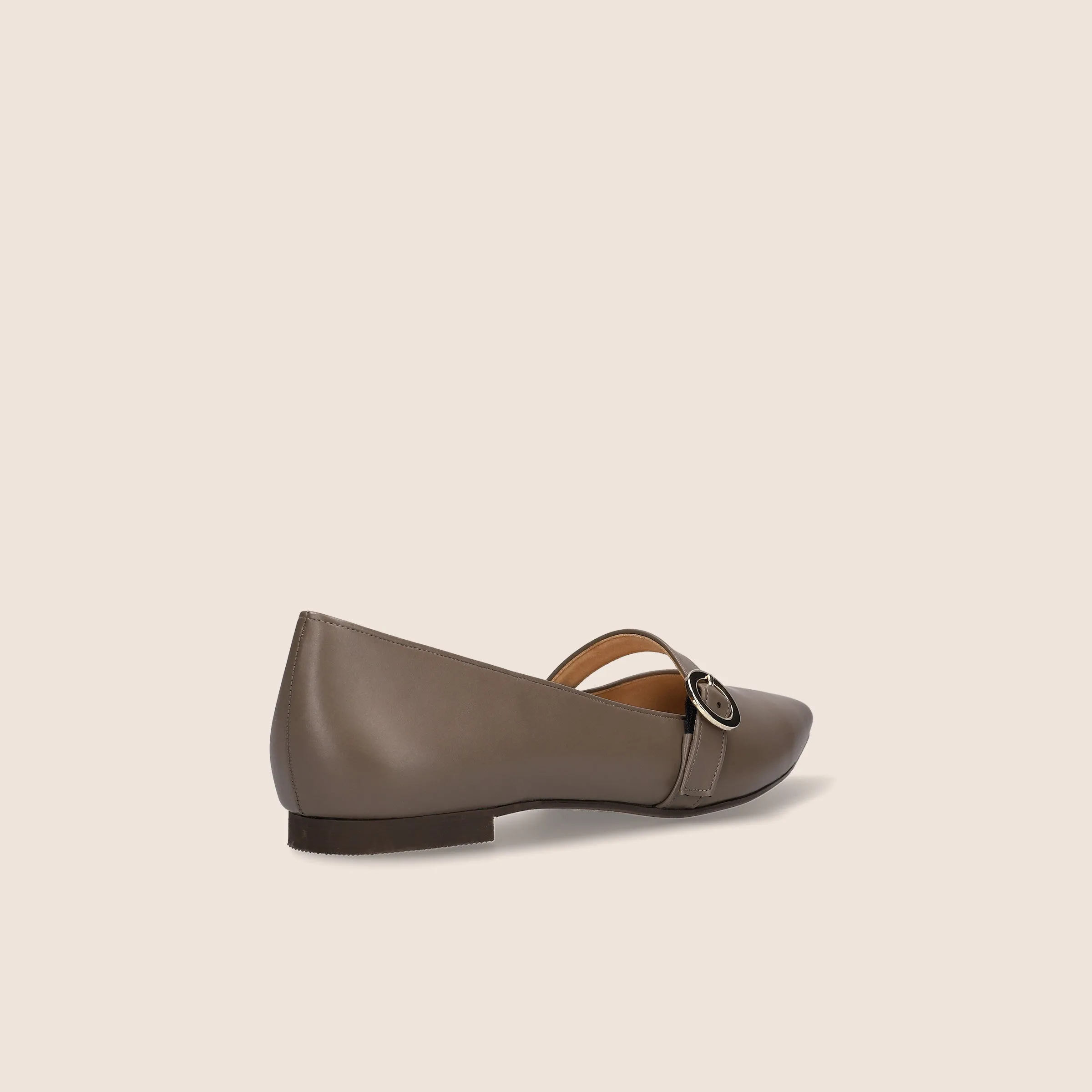15% OFF: Instep strap flat shoes (m17005) dark greige