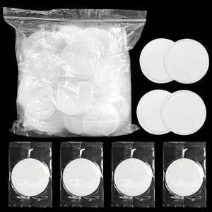 2000 Pcs Kheoxusa Individually Wrapped Cotton Pads,Individually Wrapped Cotton Rounds,Natural,Round, Disposable,Cotton Face Pads Personal Care Kit Sachet Wrap (2 Pcs/Set, 1000 Sets,2000 pk in totally)