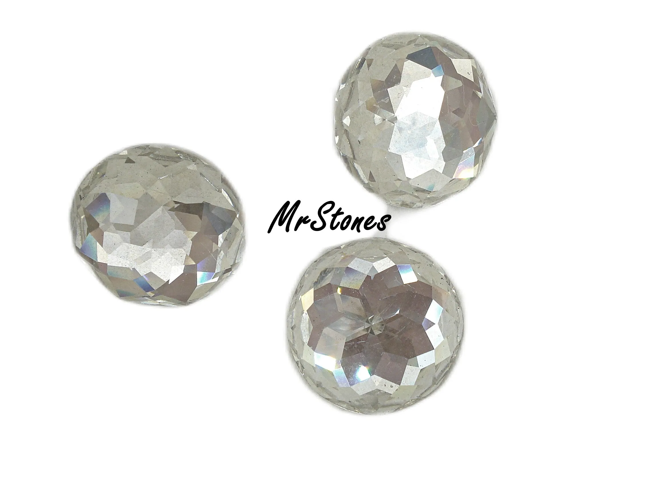 22mm (2020) Swarovski Crystal Round Rauten Rose Cut