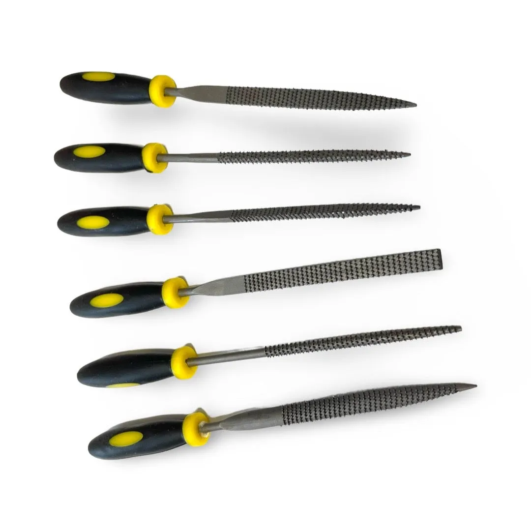 6-Piece Mini Rasp Set - Large (7 Inches or 180mm)