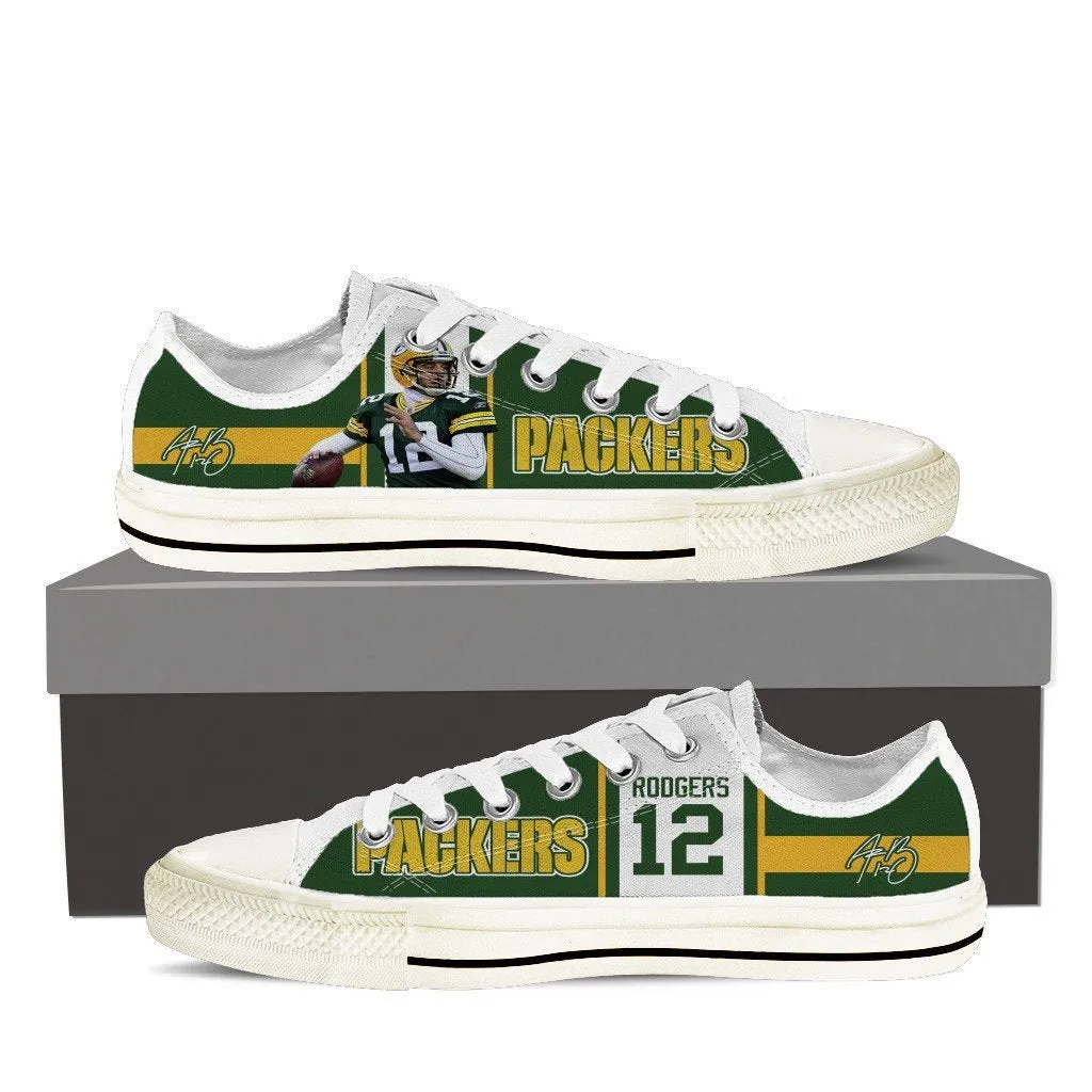 aaron rodgers mens low cut sneakers cut