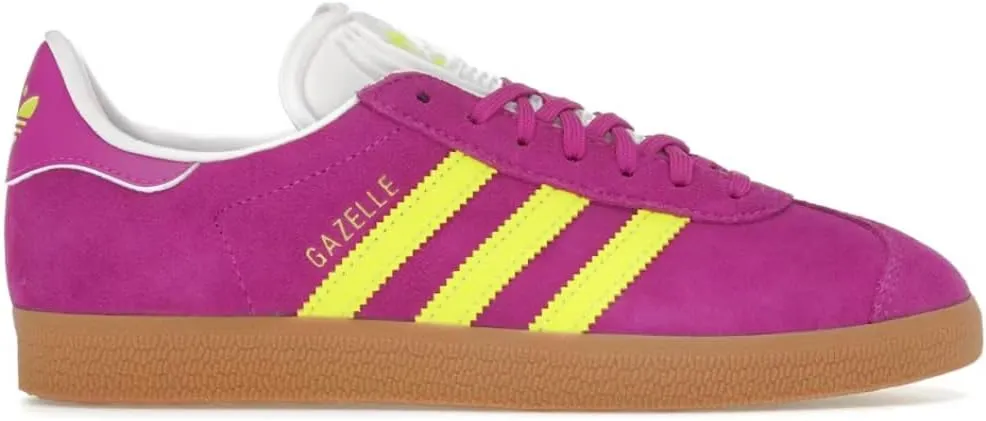Adidas Gazelle Womens Sneaker (Purple Burst Solar Yellow, 6)