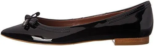 Alice Bow Skimmer Pointed Toe Flat Black 85 B Us
