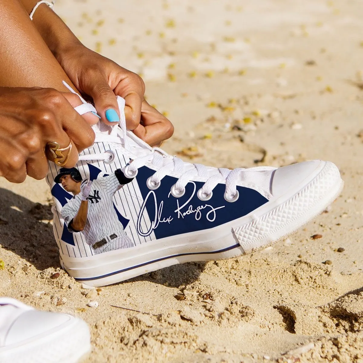 arod ladies high top sneakers
