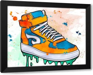 ArtDirect Artsy Sneaker 2 Custom Framed Art Print Giclee Print or Canvas Options with Various Sizes and Customization by Prime, Marcus