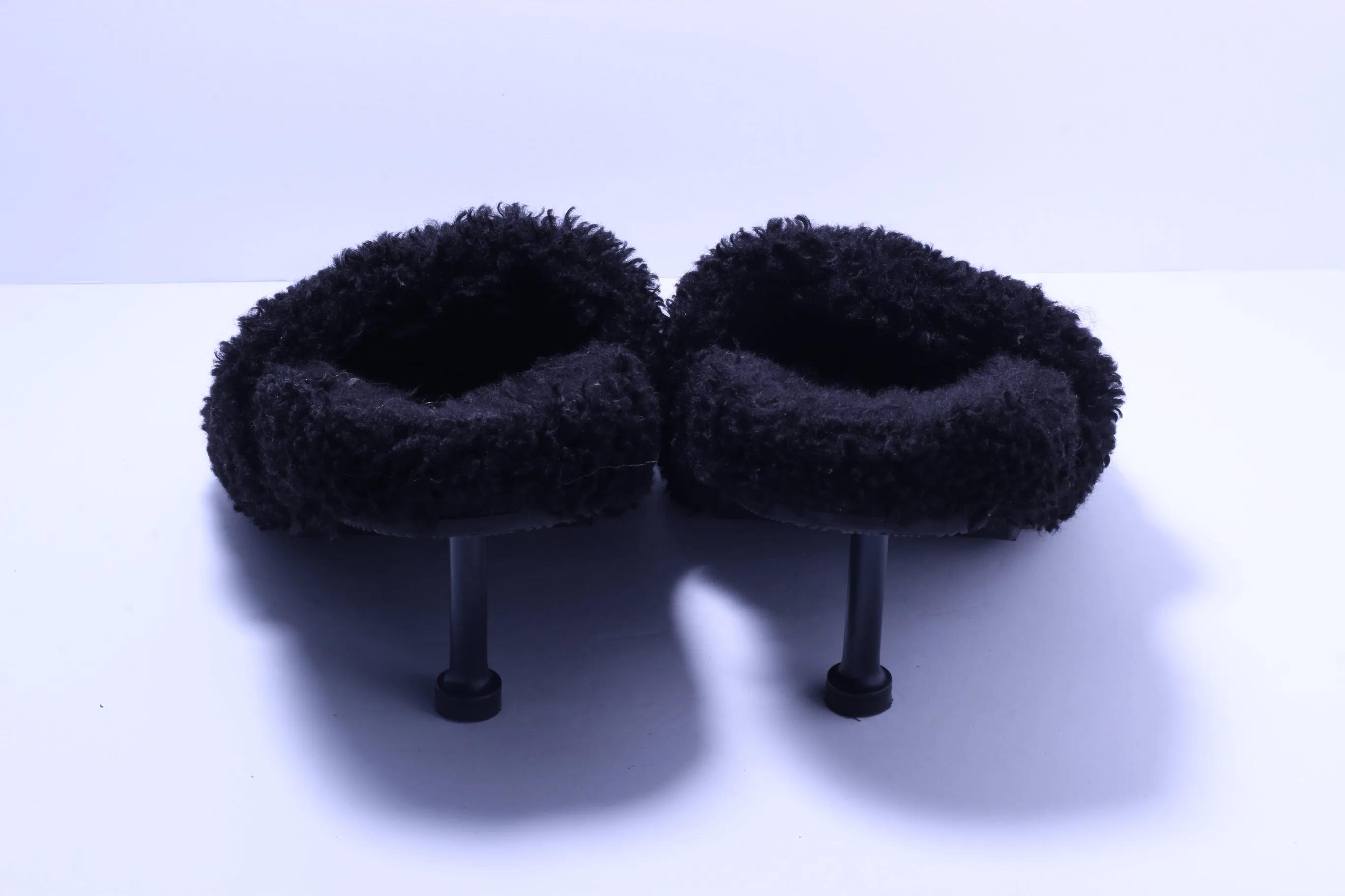 Balenciaga Fuzzy Mule - Black 38