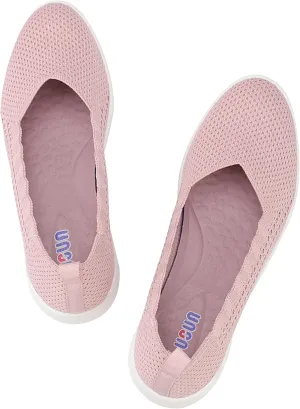 Bealin Womens Flats Round Toe Ballet Shoes Slip on Walking Shoes Comfort Dress Knit Low Wedge