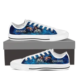 bee gees ladies low cut sneakers