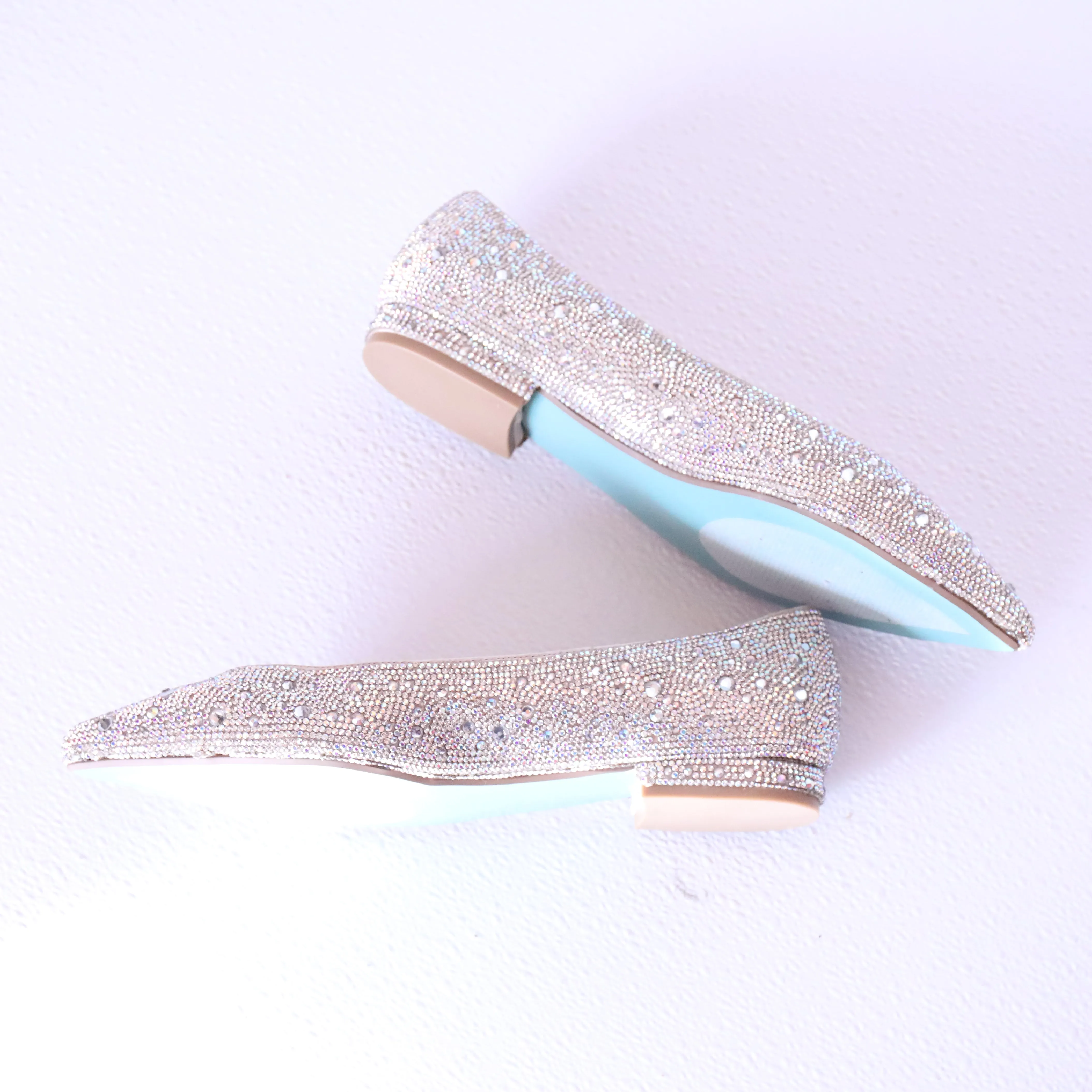 Betsey Johnson Rhinestone Embellished Ballet Flat