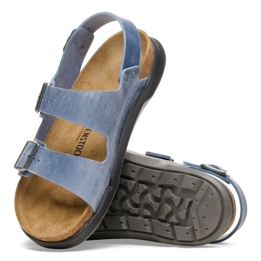 Birkenstock Men's Milano Rugged elemental blue oiled leather