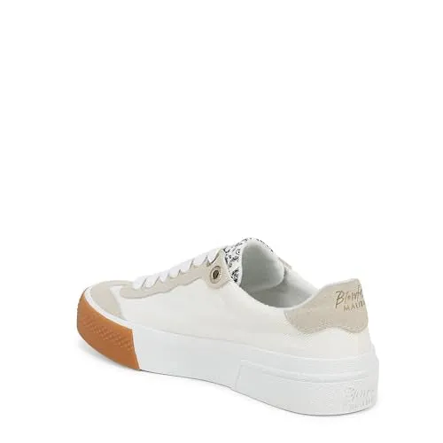 Blowfish Malibu Womens Wildcard Sneaker Off White Canvas 10 M