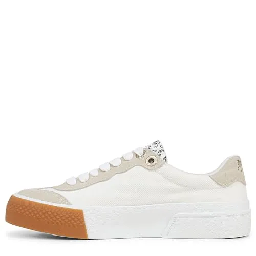 Blowfish Malibu Womens Wildcard Sneaker Off White Canvas 10 M