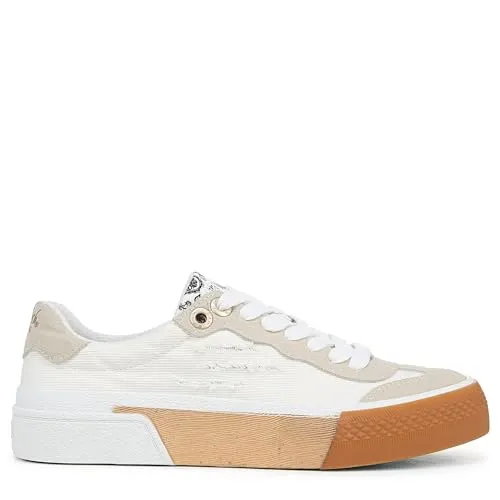 Blowfish Malibu Womens Wildcard Sneaker Off White Canvas 10 M