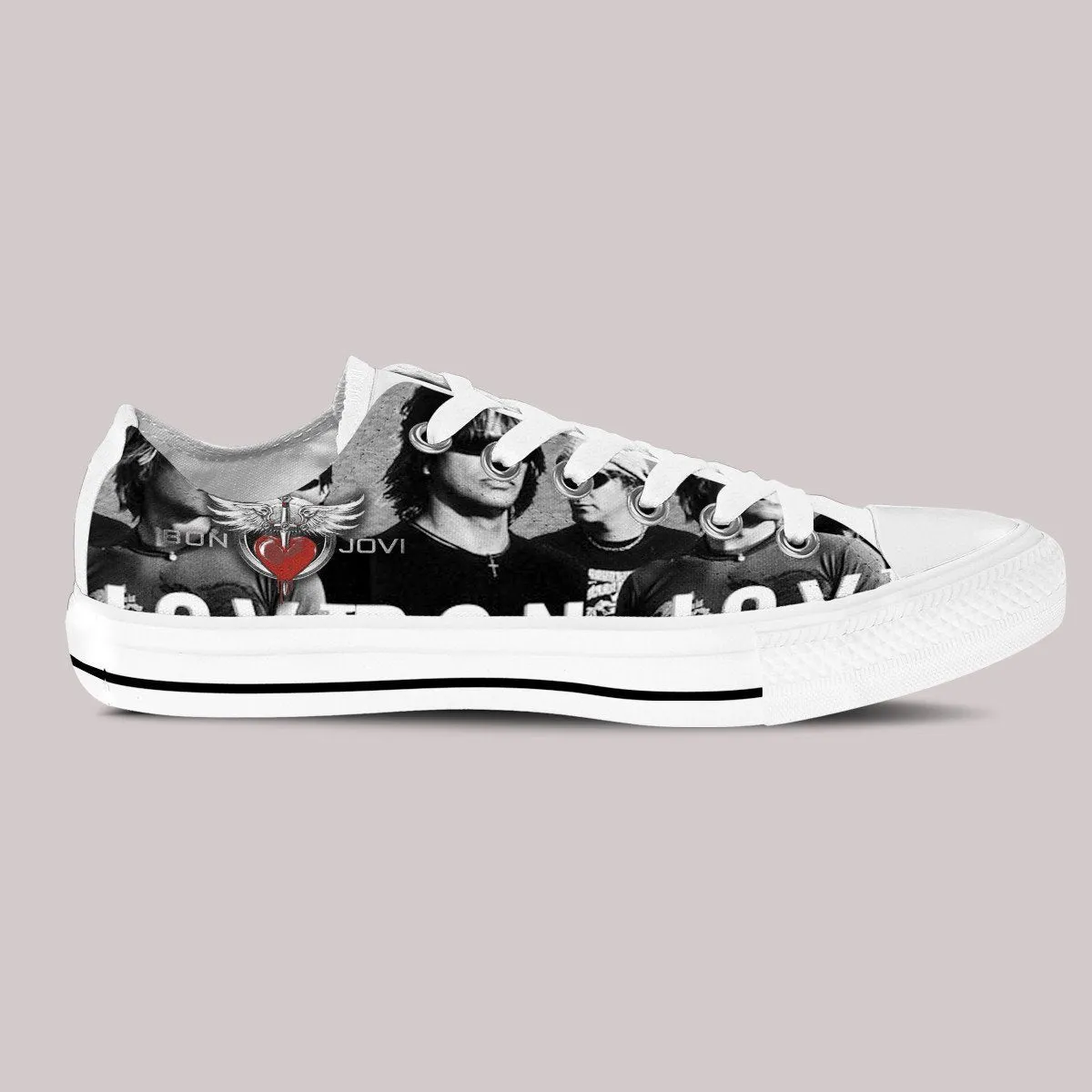 bon jovi ladies low cut sneakers