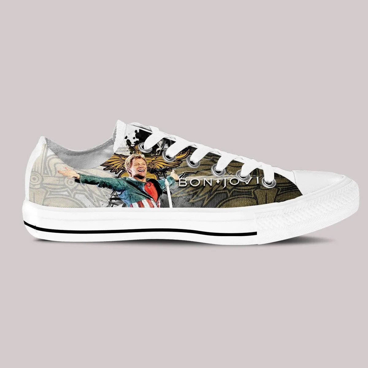 bon jovi new ladies low cut sneakers