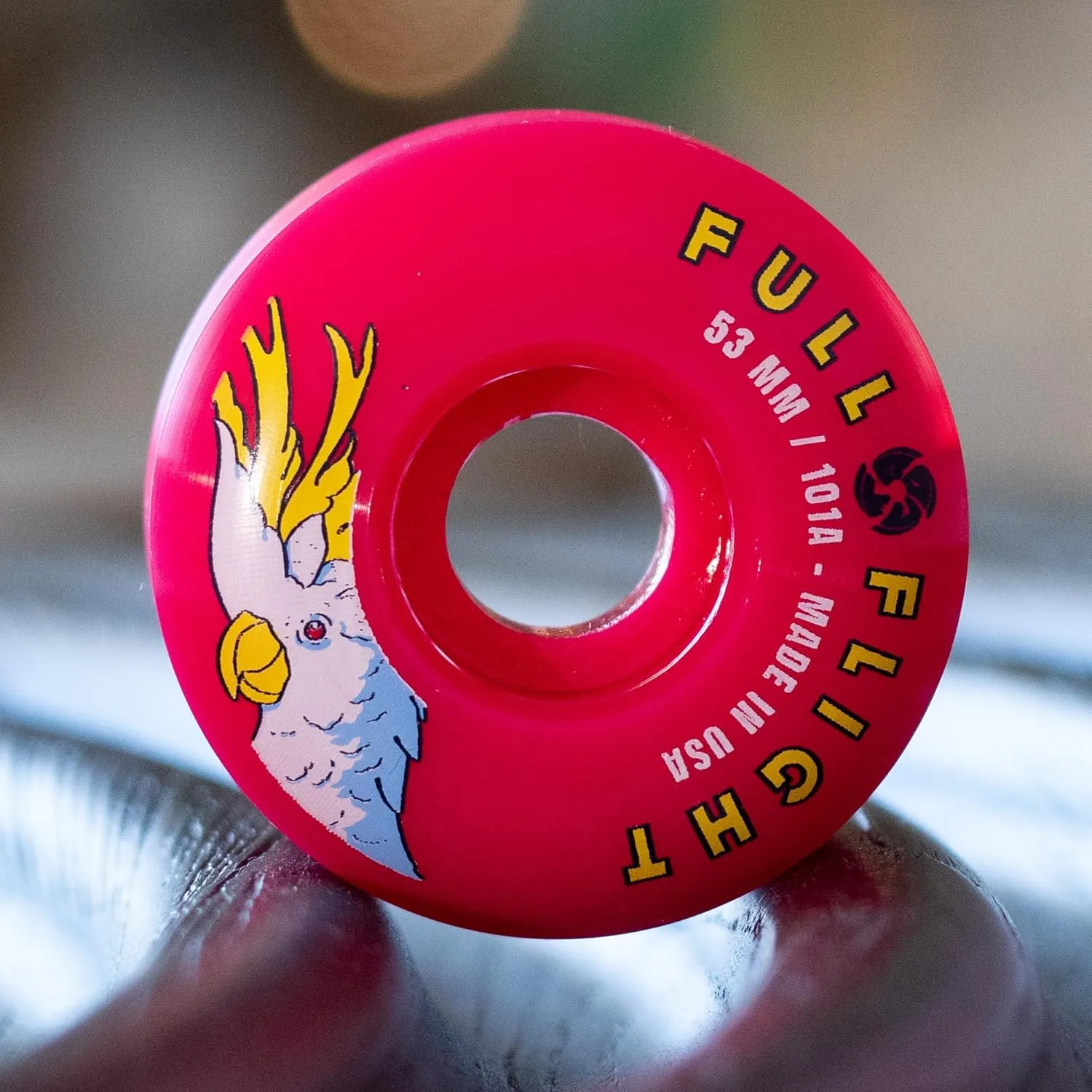 Bont Skates - Full Flight 101A Premium Skate Park Roller Skate Wheels - Ramps Street Bowls Aggressive Skating - 53x32mm Pink - Pack of 8