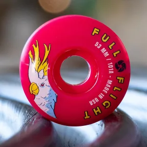 Bont Skates - Full Flight 101A Premium Skate Park Roller Skate Wheels - Ramps Street Bowls Aggressive Skating - 53x32mm Pink - Pack of 8
