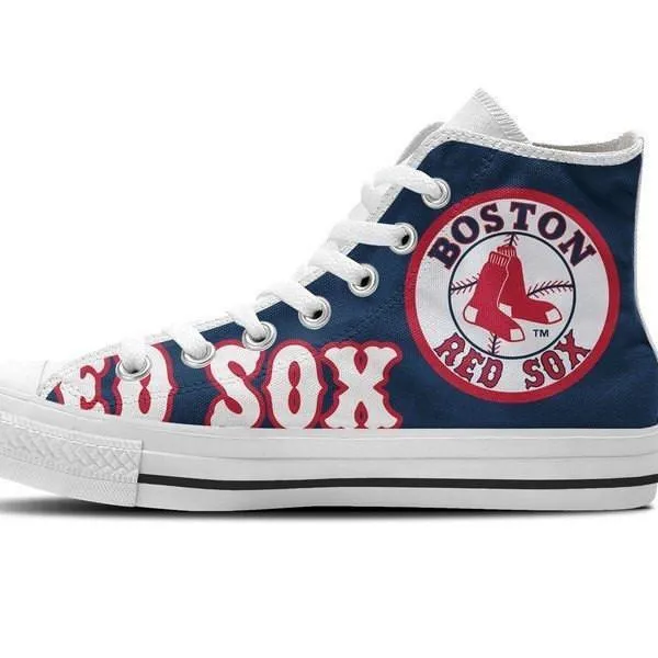 boston red sox ladies high top sneakers