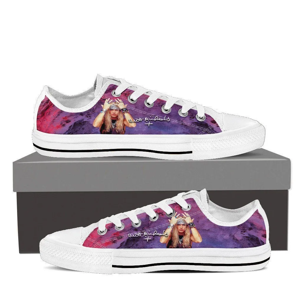 bret michaels ladies low cut sneakers