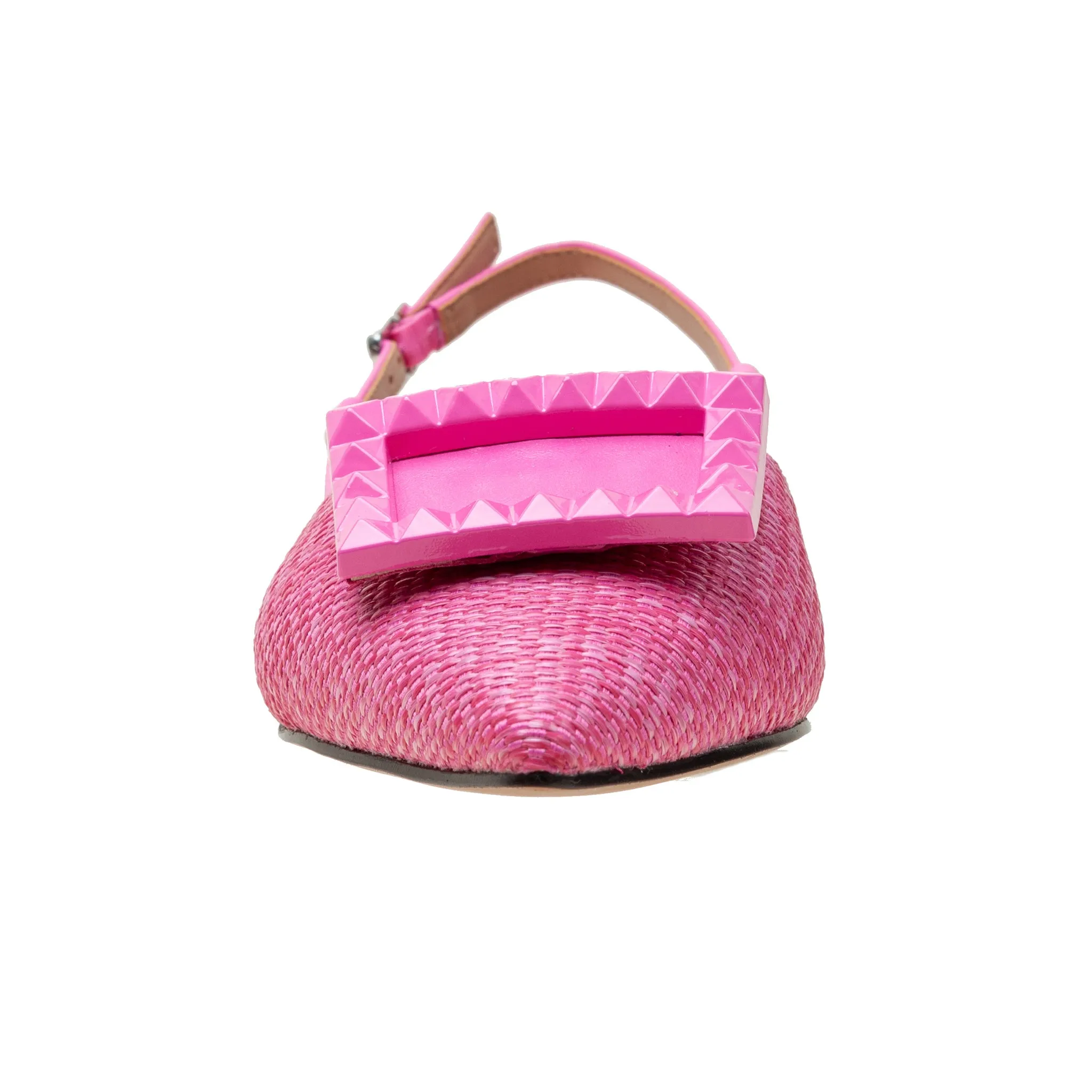 CARMEN | Resin Buckle Slingback Flat