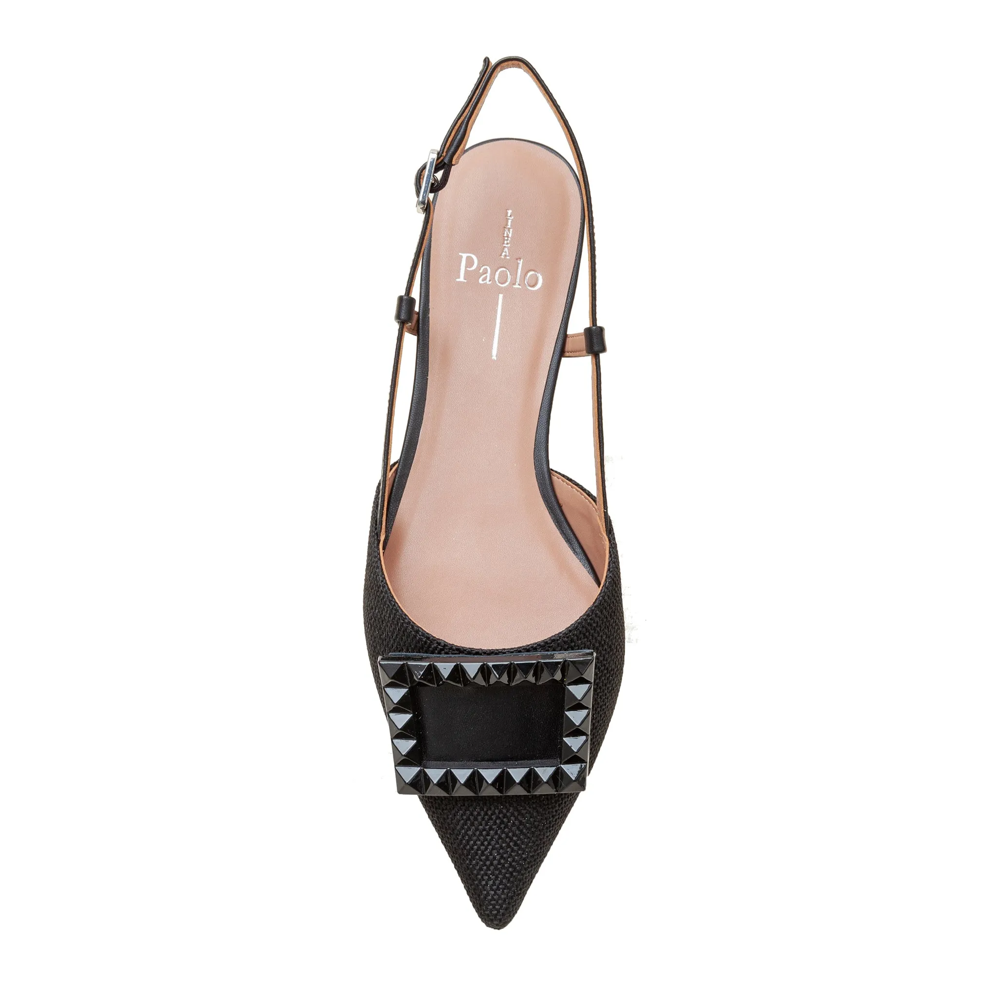 CARMEN | Resin Buckle Slingback Flat