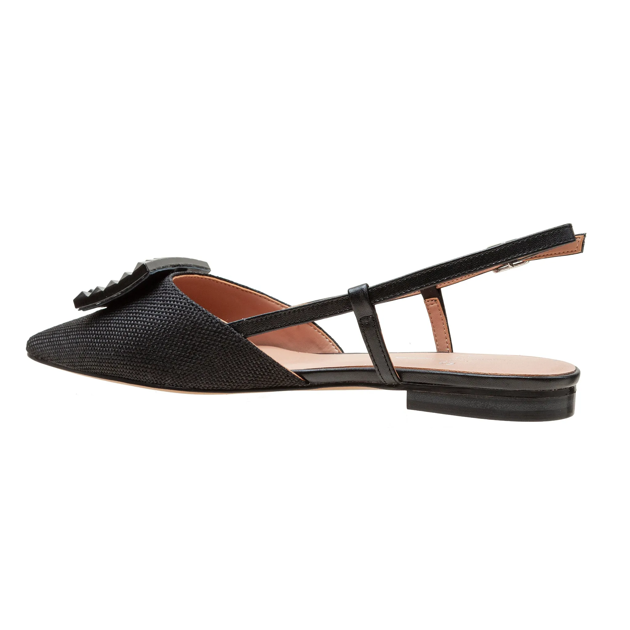 CARMEN | Resin Buckle Slingback Flat