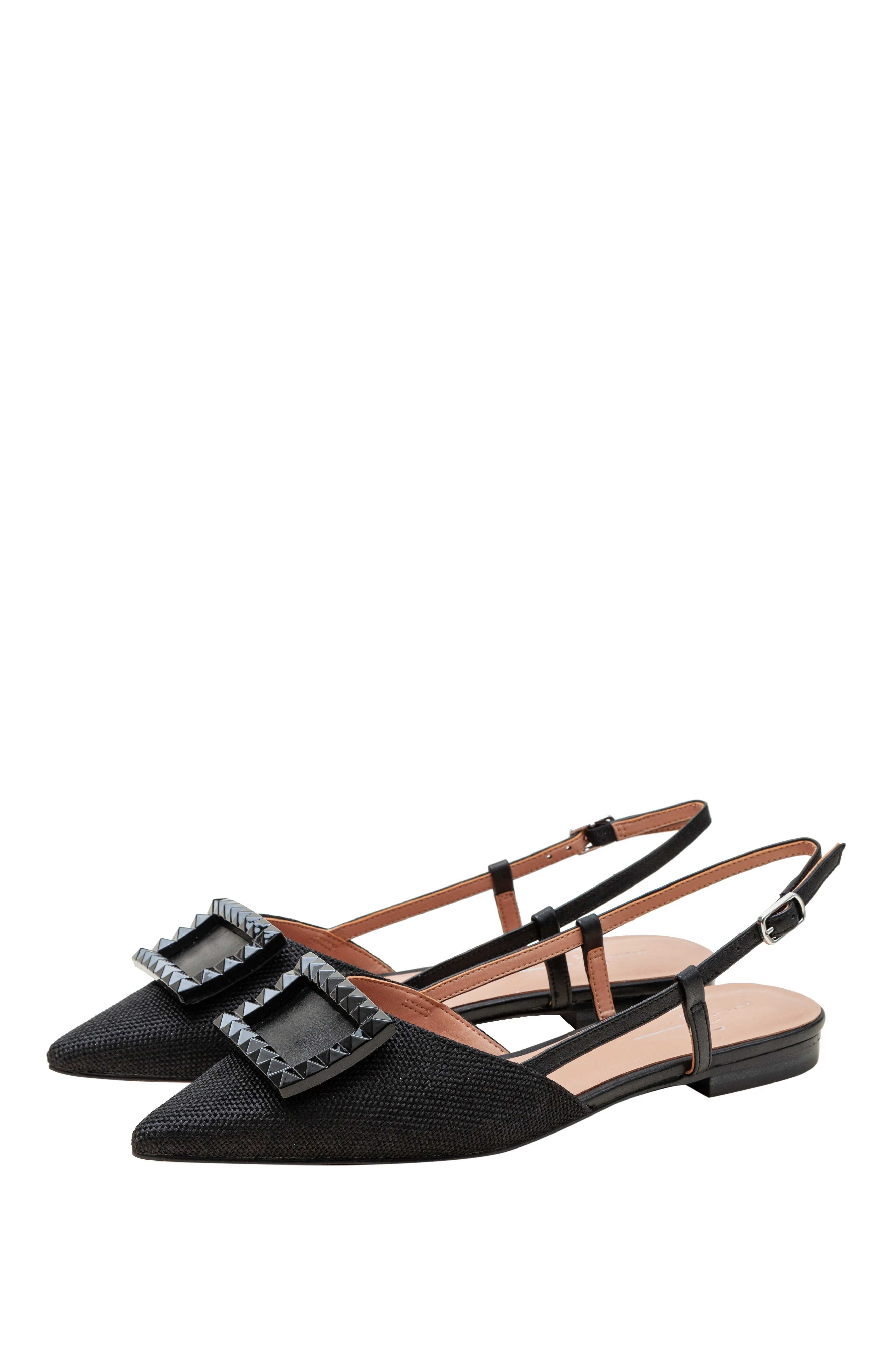 CARMEN | Resin Buckle Slingback Flat