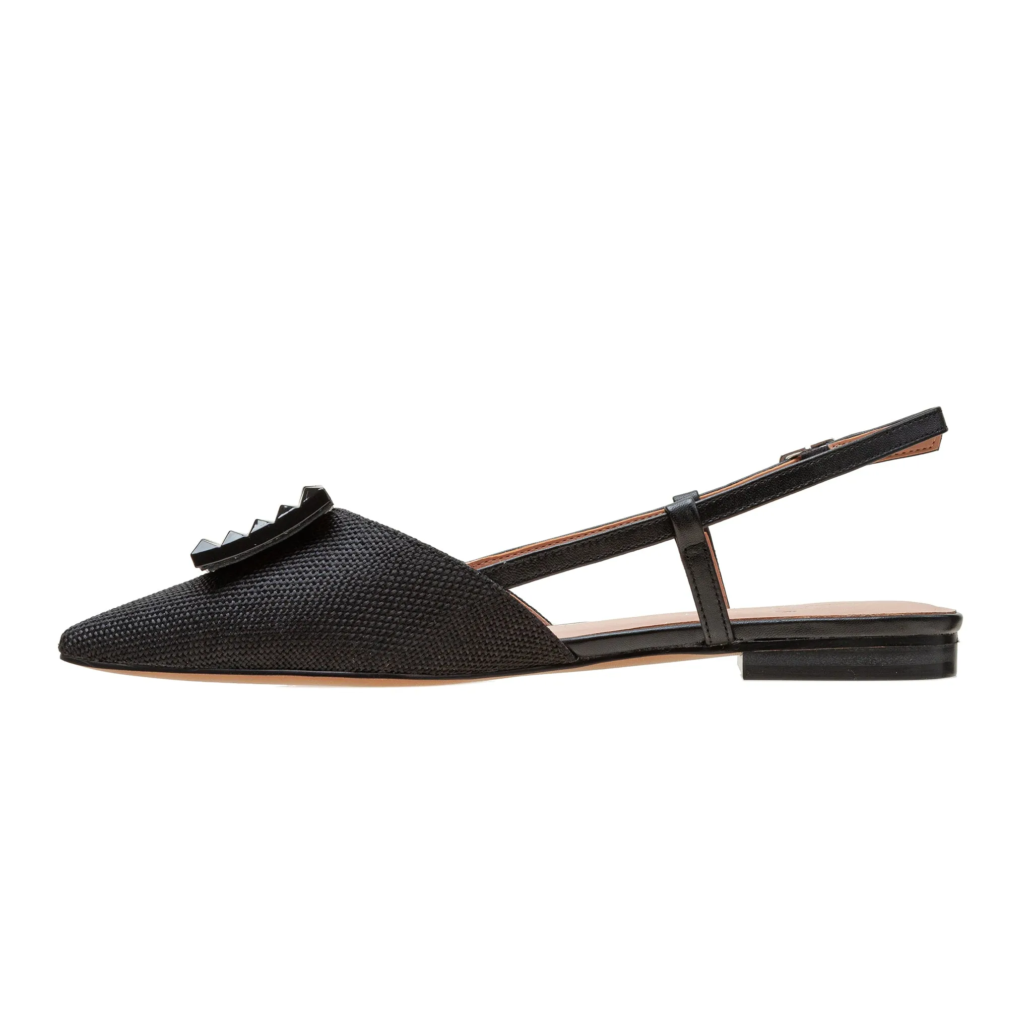 CARMEN | Resin Buckle Slingback Flat