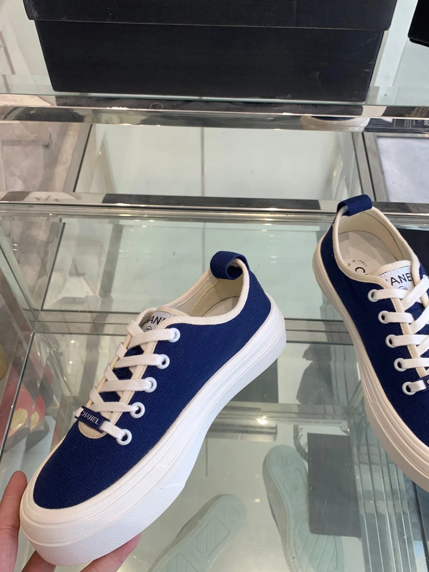 CC Sneaker Dark Blue Canvas  203265
