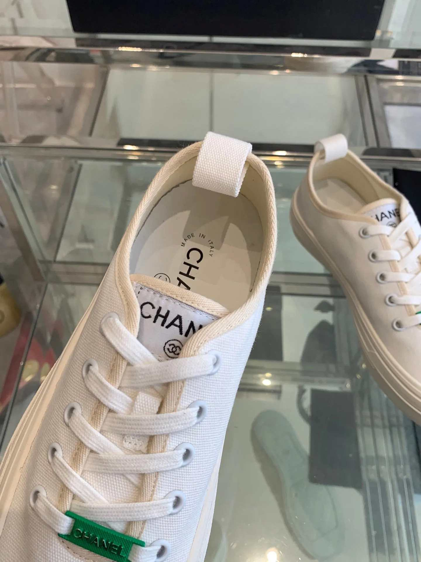 CC Sneaker White Canvas  203263