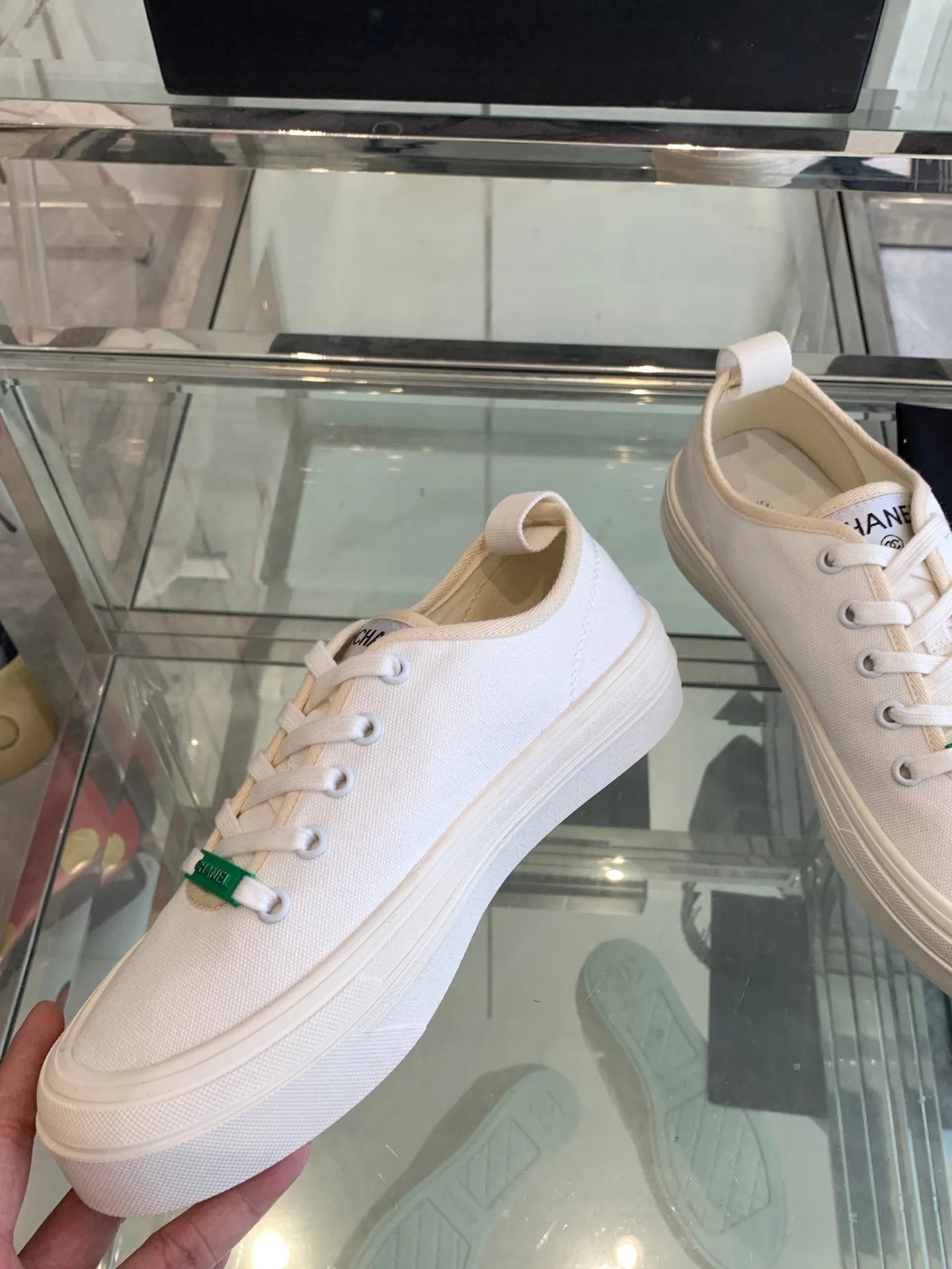 CC Sneaker White Canvas  203263