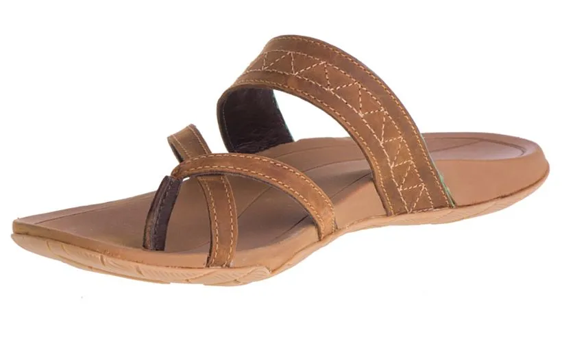 Chaco Cognac Deja Womens Slide On Comfort Shoes J106876