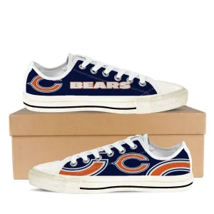 chicago bears mens low cut sneakers cut