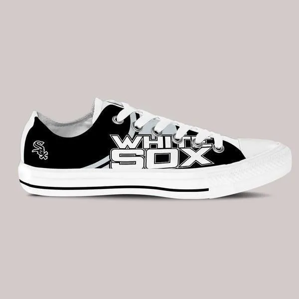 chicago white sox mens low cut sneakers cut