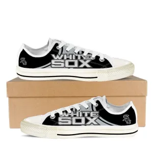 chicago white sox mens low cut sneakers cut
