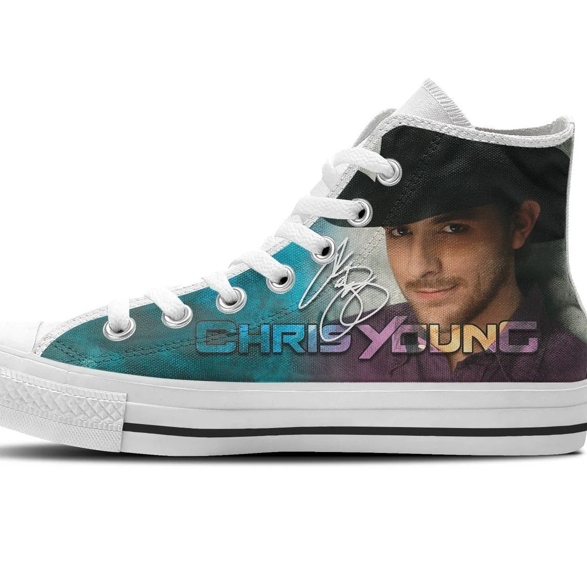 chris young ladies high top sneakers