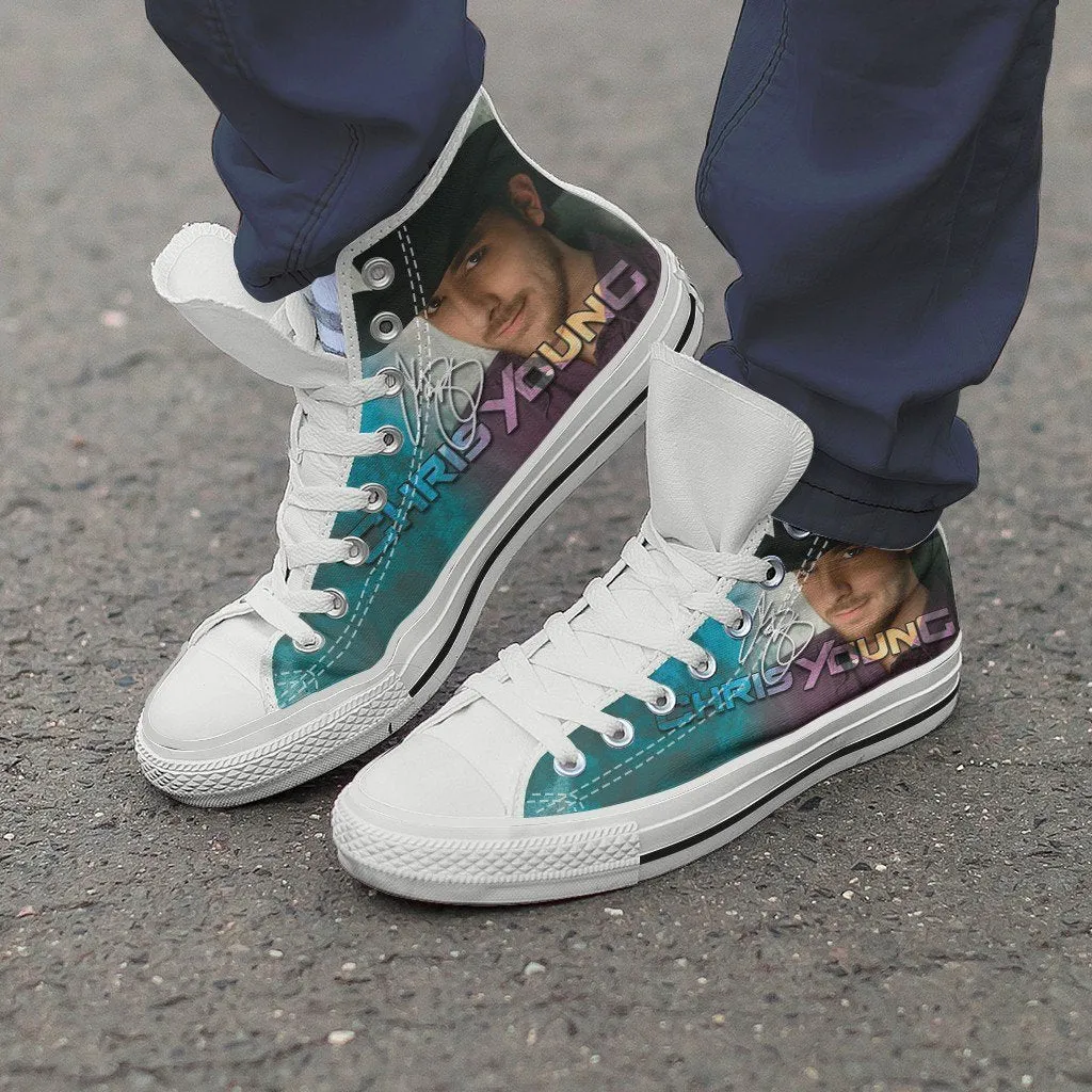chris young ladies high top sneakers