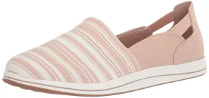 Clarks Breeze Step Loafer, Taupe Canvas, 10 Wide