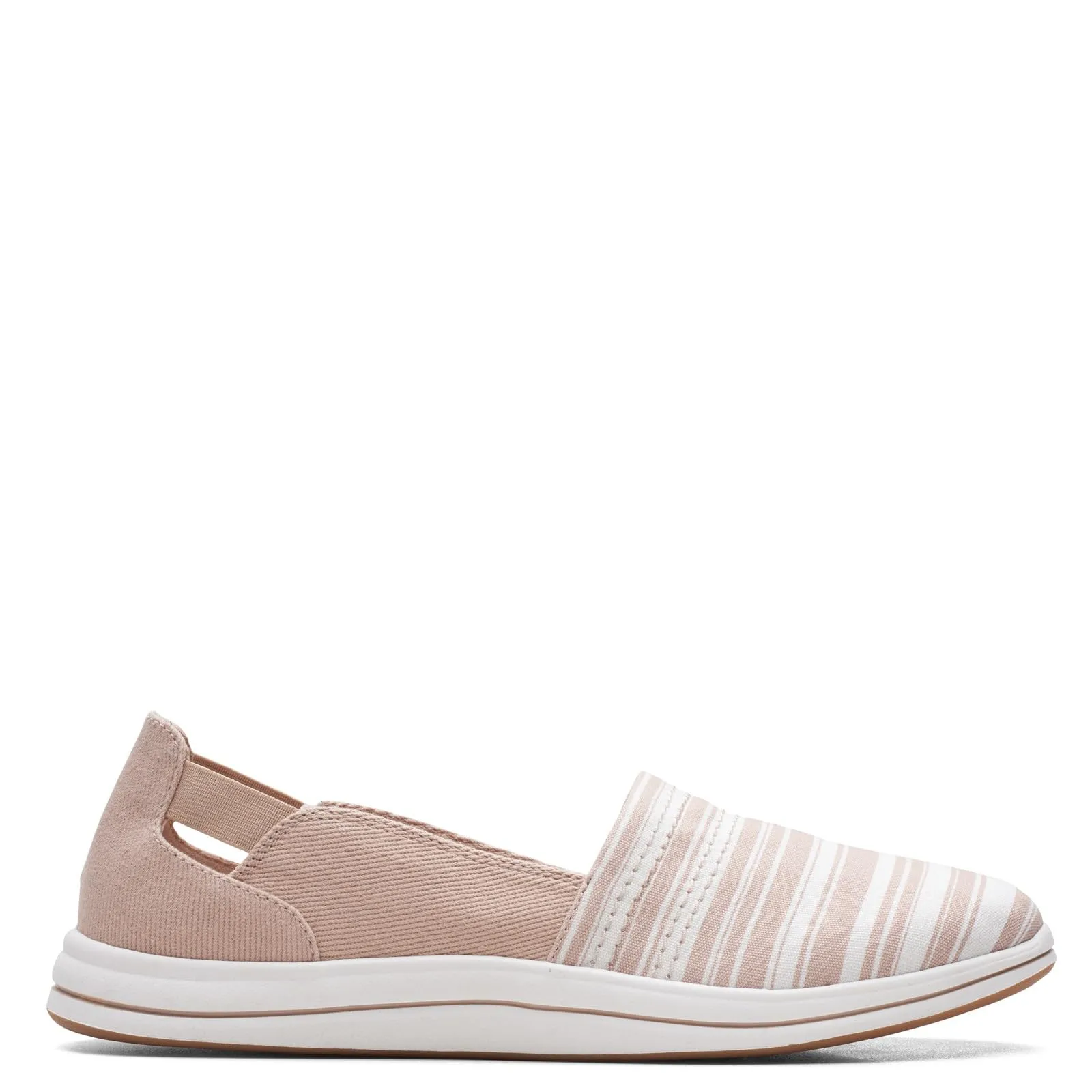 Clarks Breeze Step Loafer, Taupe Canvas, 9 Medium