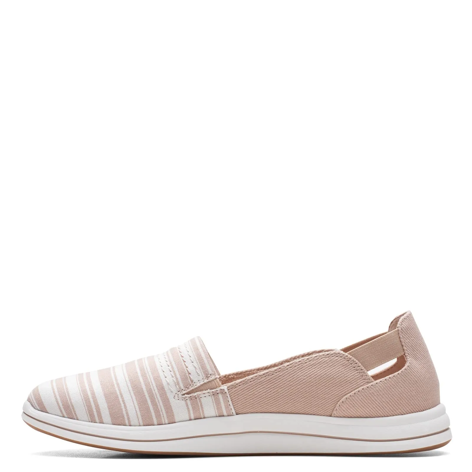 Clarks Breeze Step Loafer, Taupe Canvas, 9 Medium