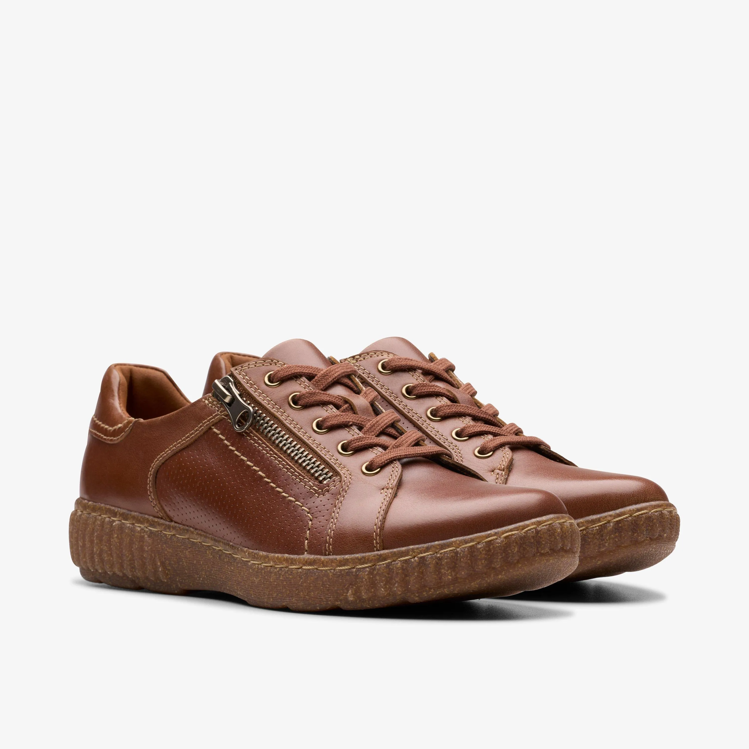 Clarks Women's Caroline Janna Tan Leather 26179522