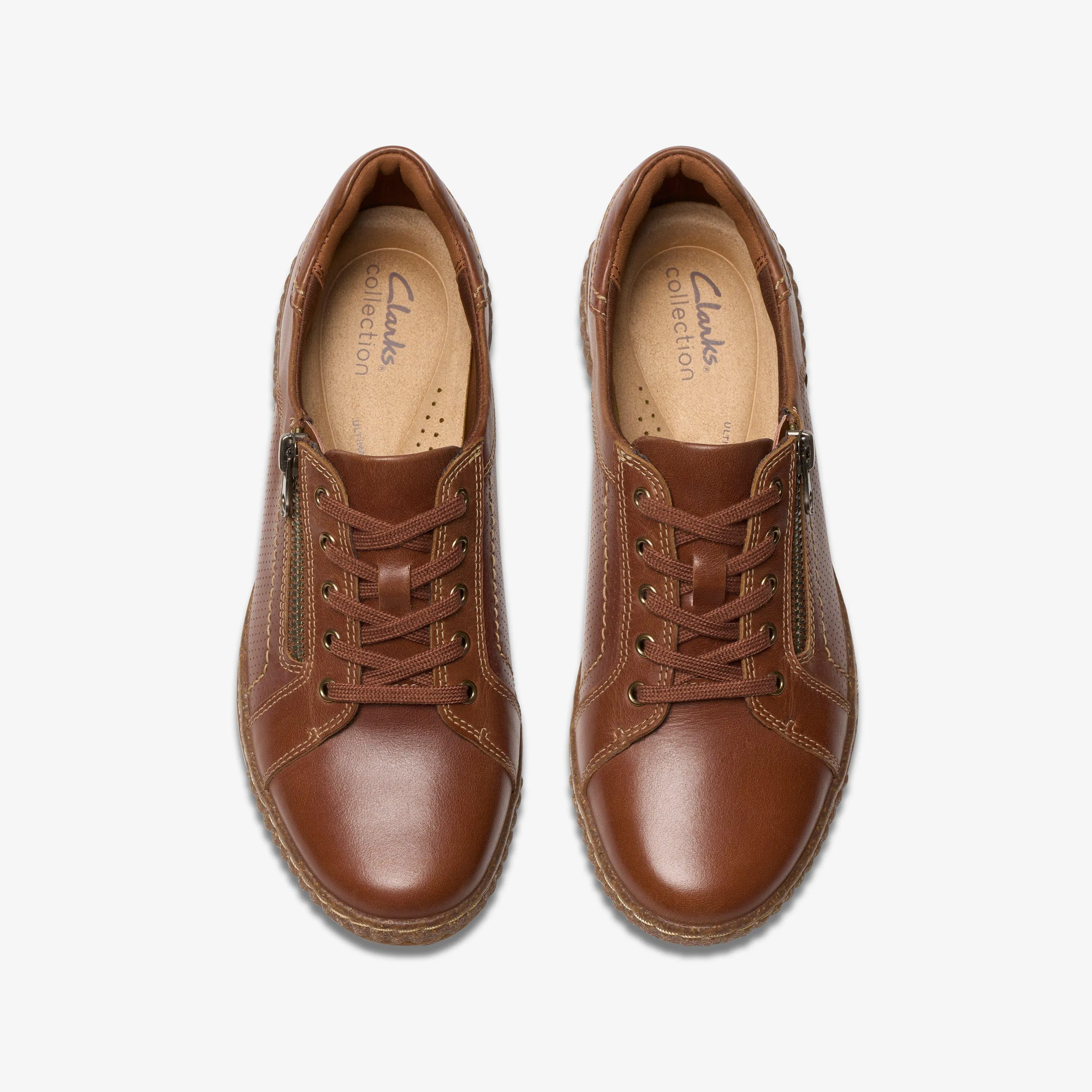 Clarks Women's Caroline Janna Tan Leather 26179522