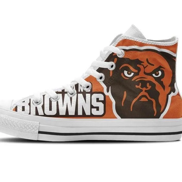 cleveland browns ladies high top sneakers