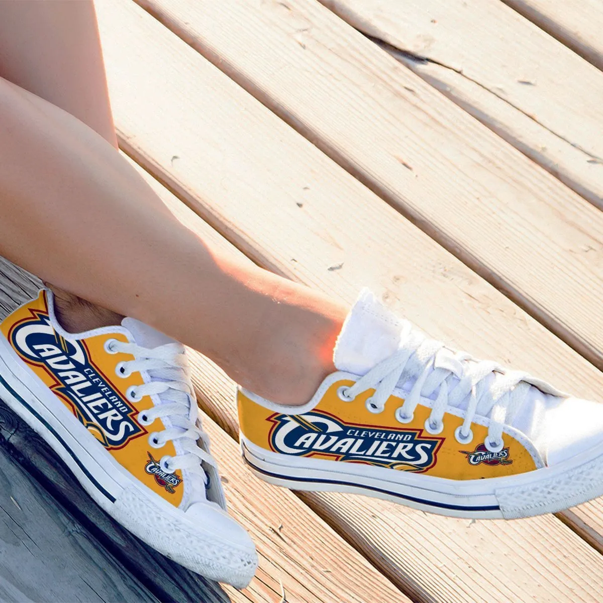 cleveland cavaliers ladies low cut sneakers