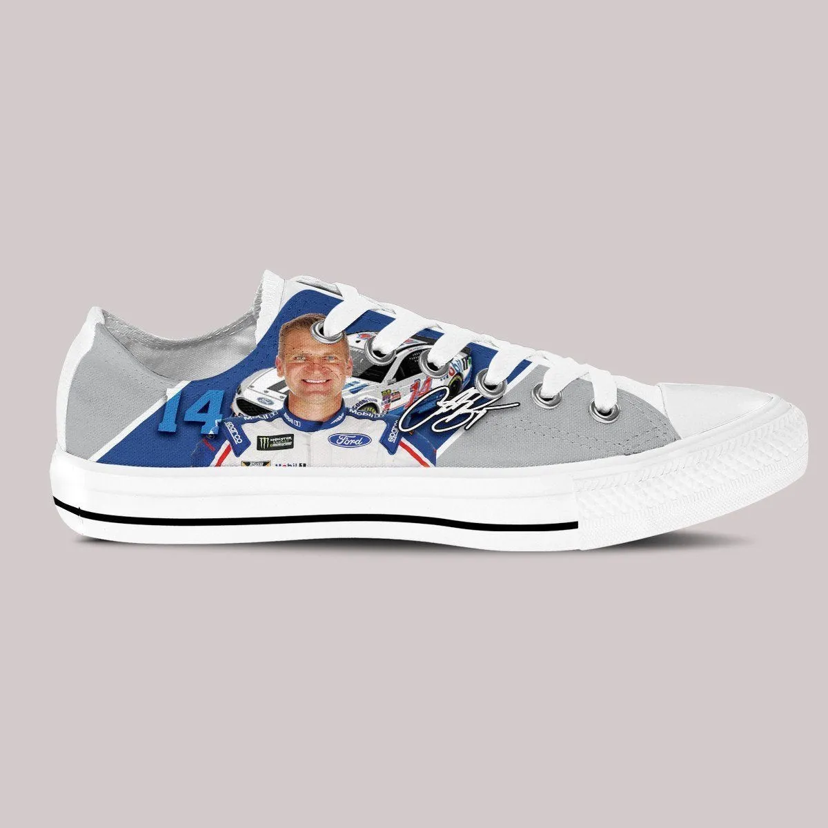 clint bowyer ladies low cut sneakers