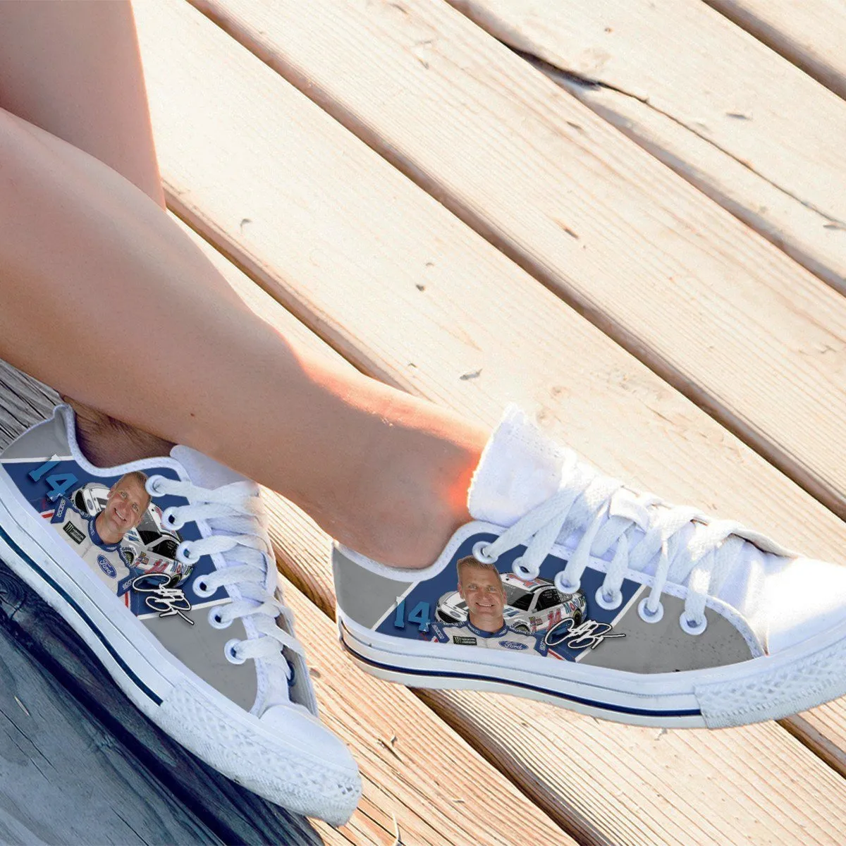 clint bowyer ladies low cut sneakers