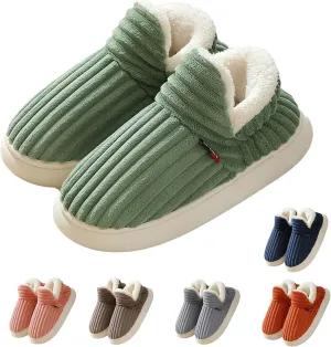 Cloud Slippers Women Men, Pillow Warm Fuzzy House Slippers, Thick Sole Anti-Skid Cozy Plush slides