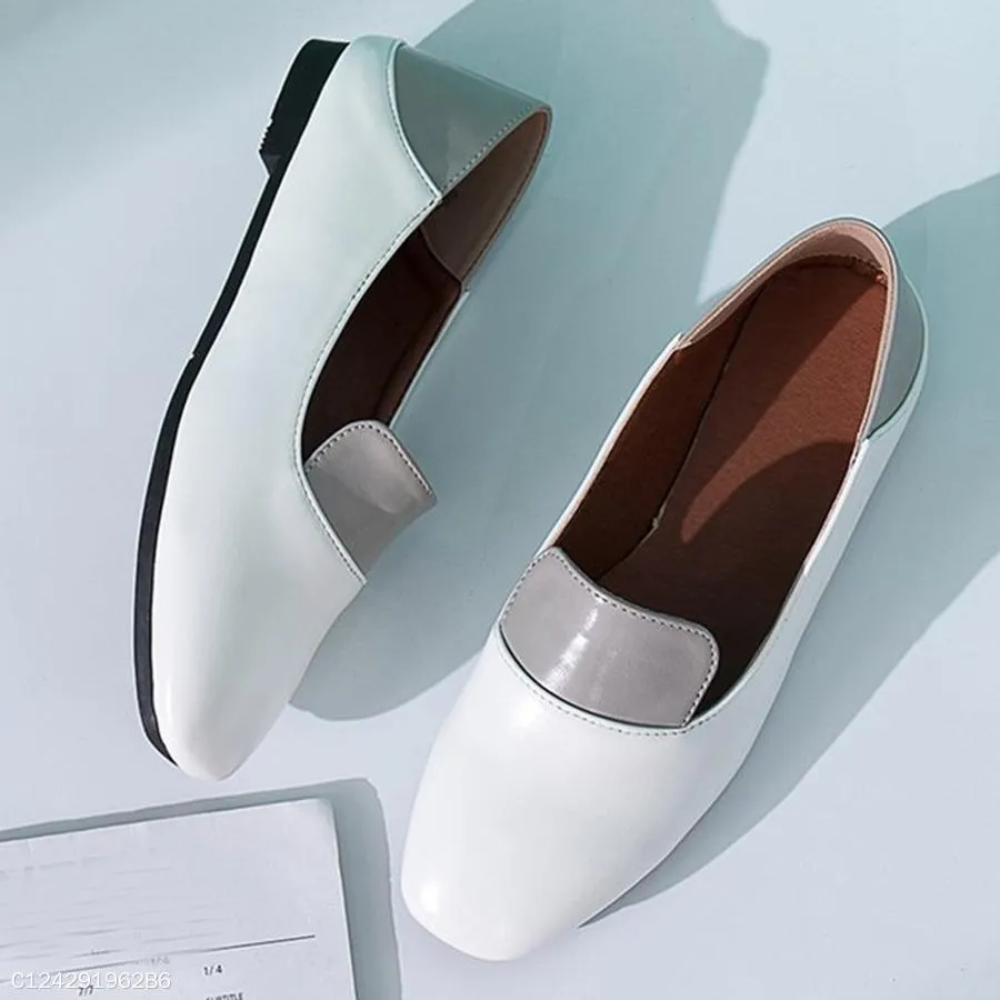 Color Block  Flat  Round Toe  Date Office Comfort Flats