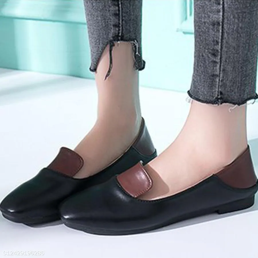 Color Block  Flat  Round Toe  Date Office Comfort Flats