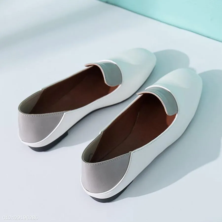 Color Block  Flat  Round Toe  Date Office Comfort Flats